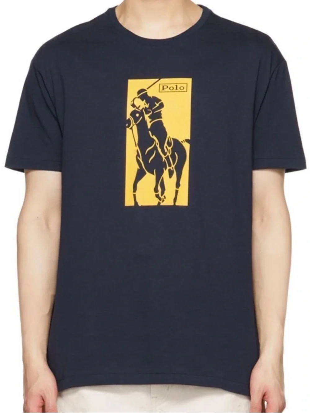 Polo Ralph Lauren Polo Pony Logo Short Sleeve T-Shirt in Navy Size Large